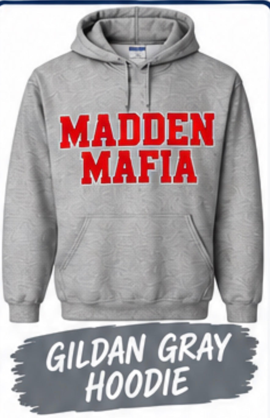 11th grade Gildan gray hoodie