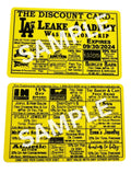 1st Grade Discount Cards
